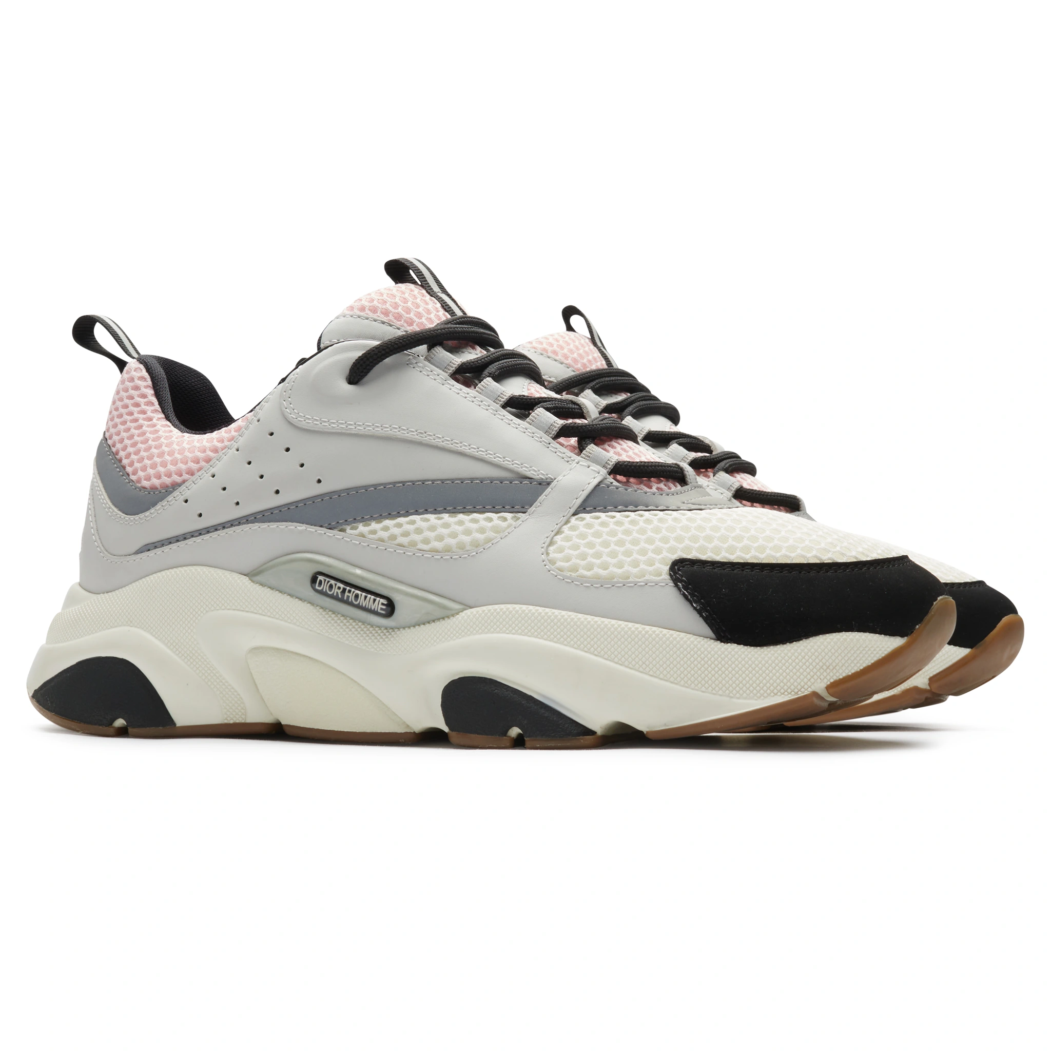 Front side view of Preloved - Dior B22 Pale Pink Grey Trainer 3SN231YKB_H069